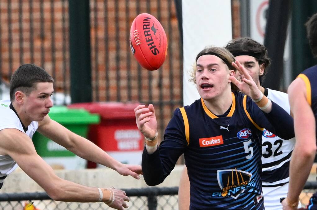 Bendigo Pioneers star Harley Reid has a competitive nature that few players his age can match, according to coach Danny O'Bree. Picture by Darren Howe