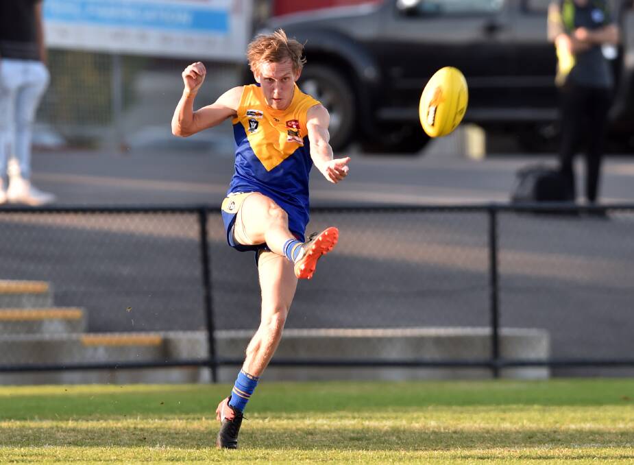 KEY ROLE: Sandhurst's Codie Price will set up plenty of the BFNL's attacking moves off half-back.