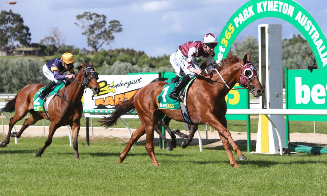 Another Coldie and jockey John Allen win the Kyneton Cup. Picture: GLENN DANIELS