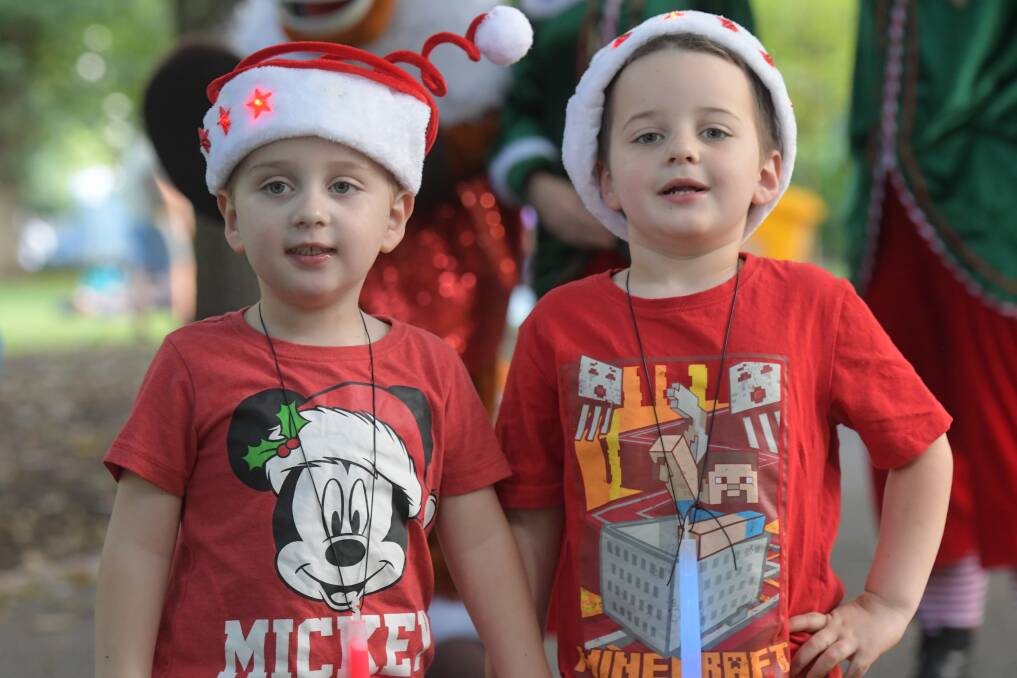 Plenty of excited youngster in Rosalind Park for Carols by Candlelight. Picture: NONI HYETT