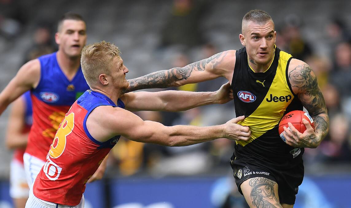 Dustin Martin and the Tigers start their premiership defence against Carlton on March 22.