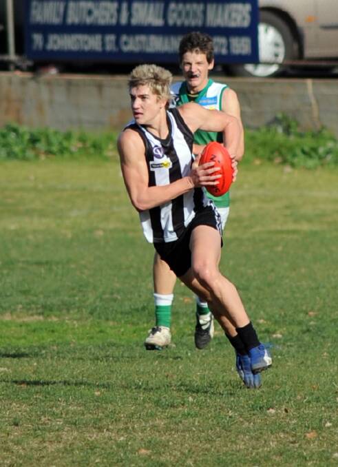 FLASHBACK: Dustin Martin playing for Castlemaine in the Bendigo Football Netball League in 2008.