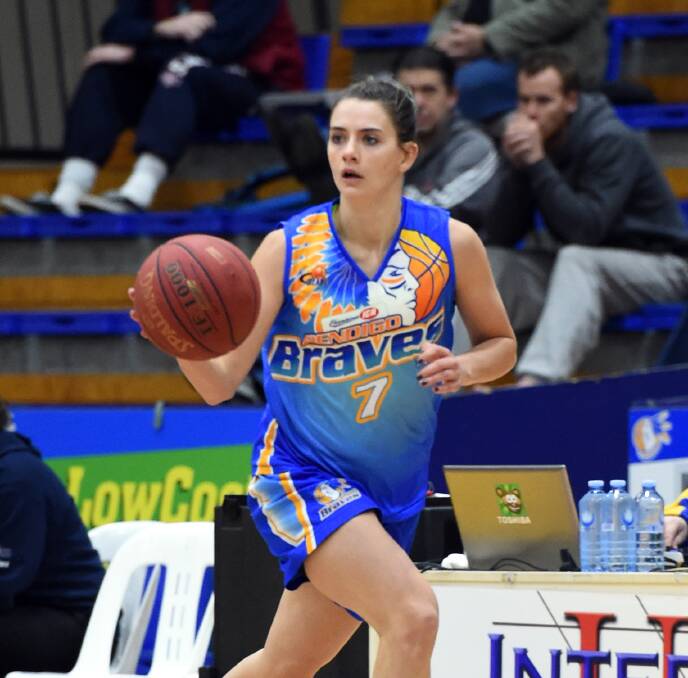 CLASS ACT: Point guard Tessa Lavey in action for the Bendigo Braves in 2015.