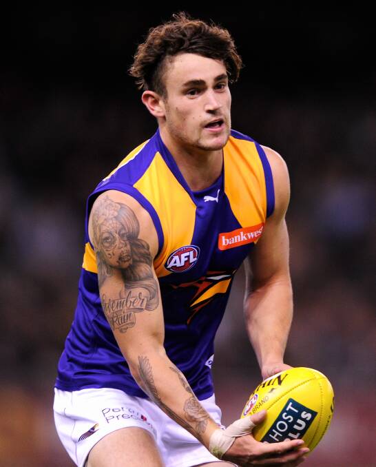 MAIN MAN: Outer East midfielder Ashley Smith in his playing days with the West Coast Eagles.