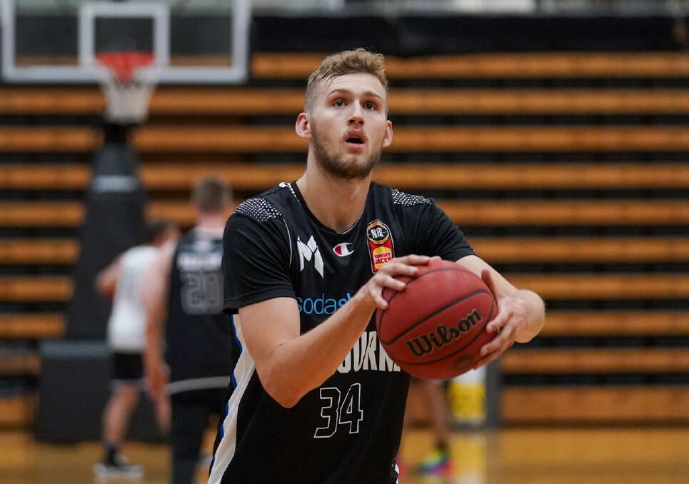 Melbourne United's star recruit Jock Landale will play his first game with his new team in Bendigo next month. Picture: MELBOURNE UNITED