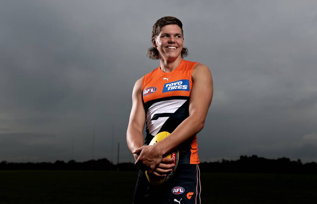 DREAM COME TRUE: Cooper Hamilton will make his AFL debut for the GWS Giants on Saturday. Picture: PHIL HILLIYARD