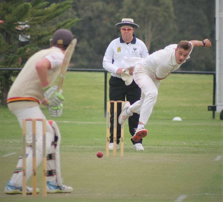 BIG JOB: Xavier Crone will do battle with an in-form Geelong batting line-up. Pictures: Carlton Cricket Club