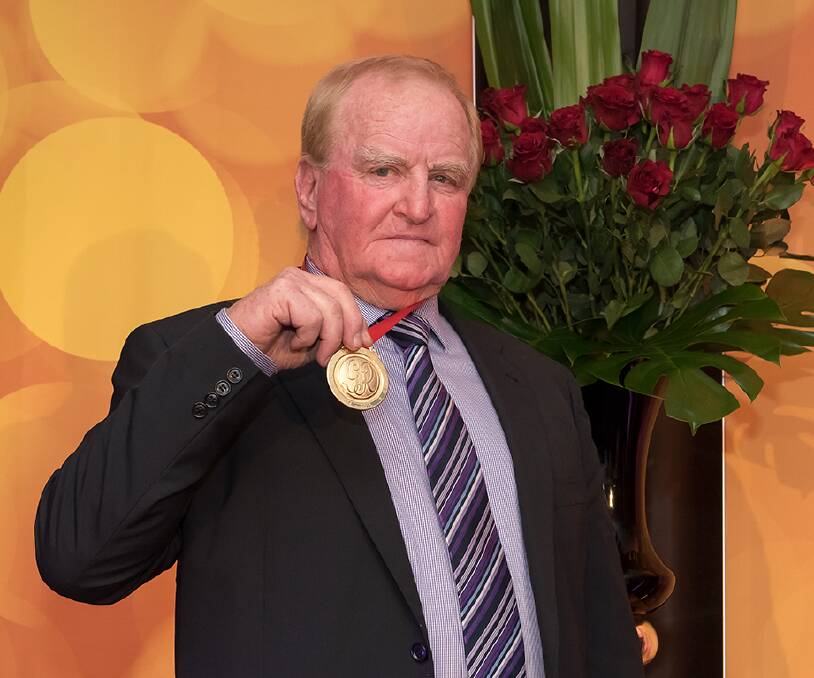 Bruce Morgan after winning the 2015 Gordon Rothacker Medal.