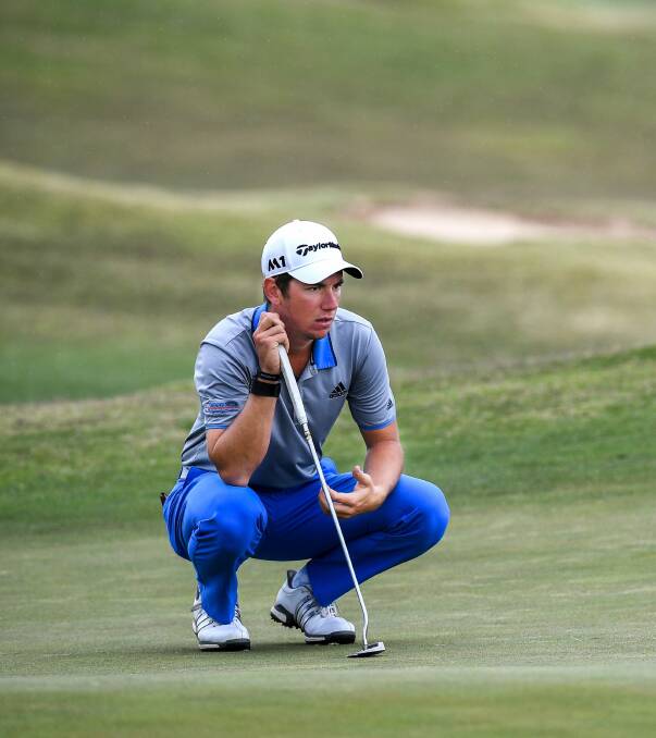 THREE-OVER: Lucas Herbert shot a 75 on day one in China.