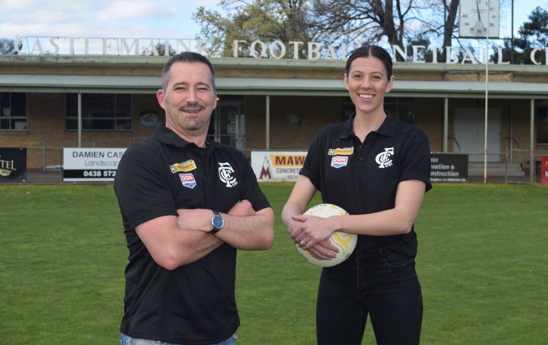 CASTLEMAINE ABUZZ: Gary Cooke and Fiona Fowler are taking the Magpies into a bright new netball era.