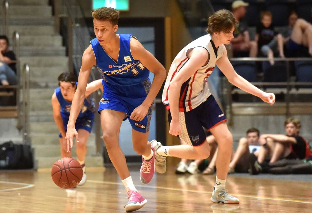 Dyson Daniels was a class above his rivals when he played for the Bendigo Junior Braves. Picture: BENDIGO ADVERTISER