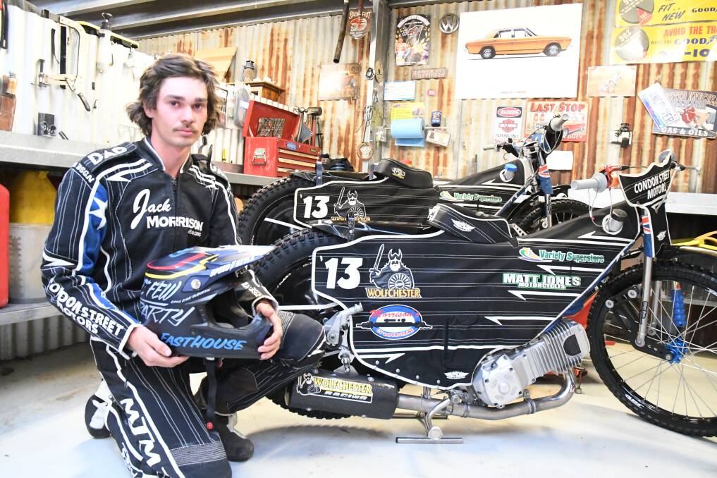Jack Morrison is one of the premier speedway riders in the state. Picture by Anthony Pinda