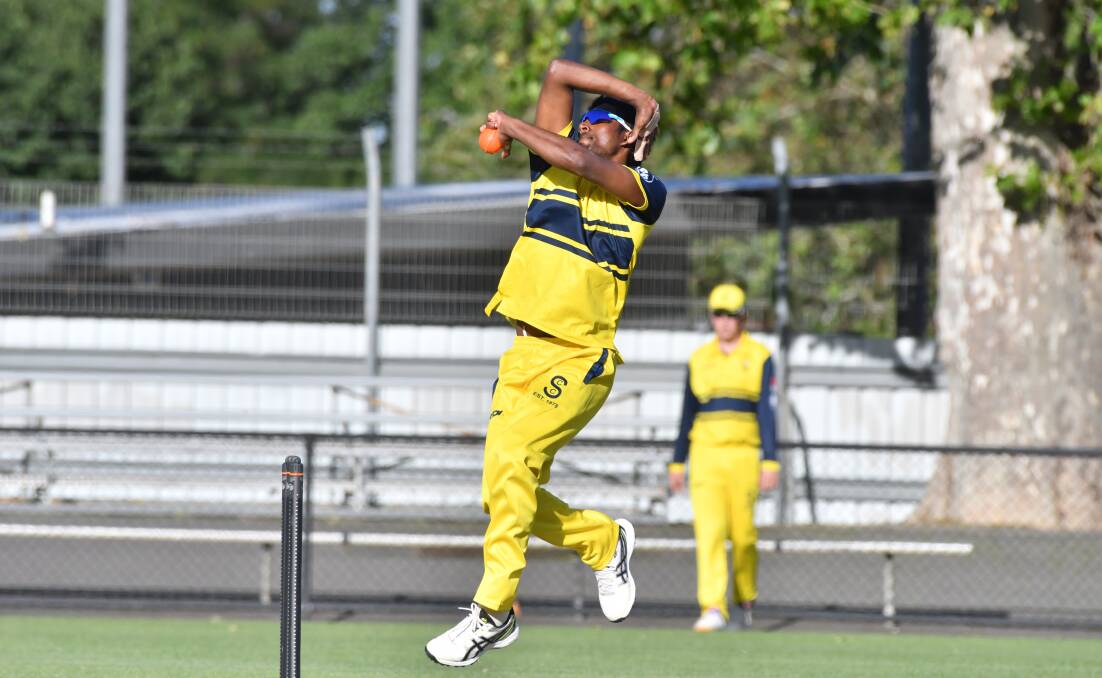 IN A SPIN: Savith Priyan took five wickets for the Jets in the win over Strathdale. Picture: NONI HYETT