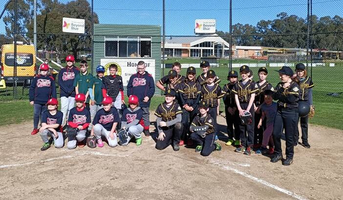 Scots and Dodgers before the under-12 grand final. Picture: CONTRIBUTED