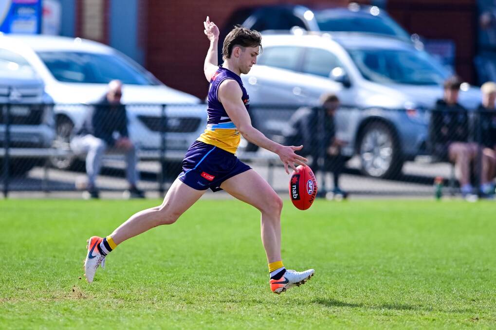 Harvey Gallagher's draft stocks have increased in the past two months and on Thursday he'll play for Victoria Country against Victoria Metro. Picture by Brendan McCarthy