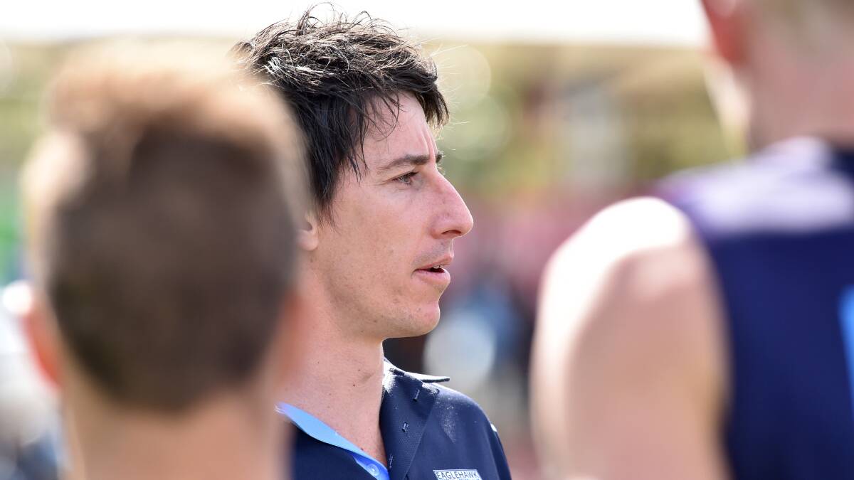 READY TO ROLL: Eaglehawk coach Travis Matheson is happy with the progress of his squad. Picture: GLENN DANIELS