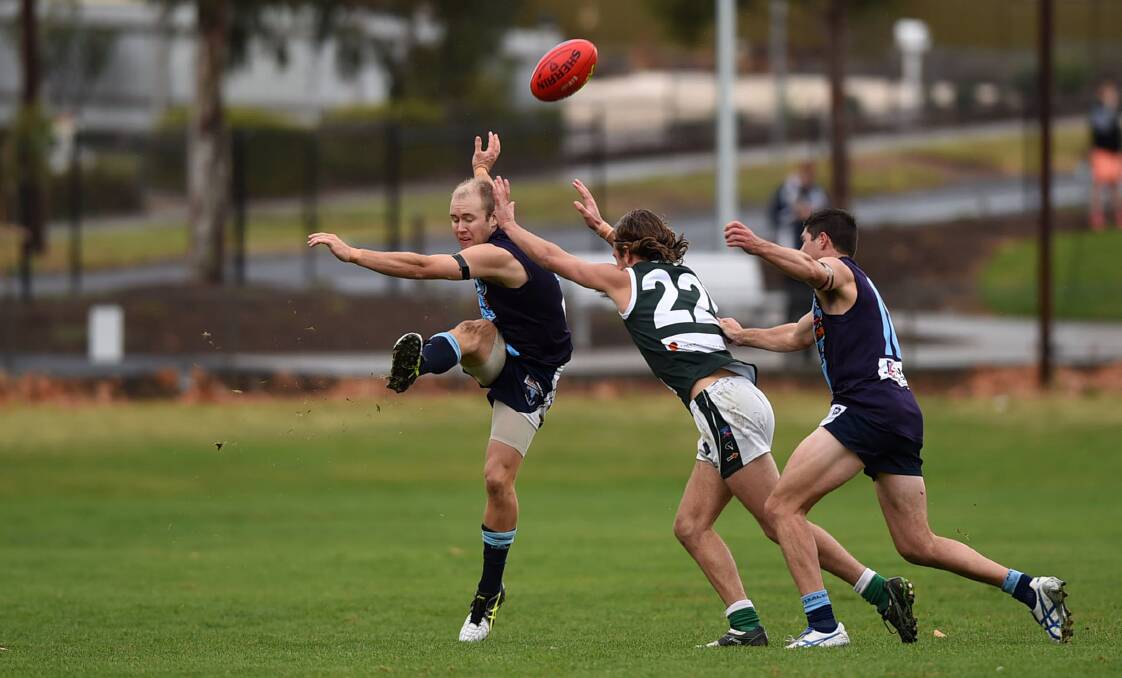 RARELY BEATEN: Glenn Daly had another solid season for Eaglehawk across half-back. Picture: JODIE WIEGARD