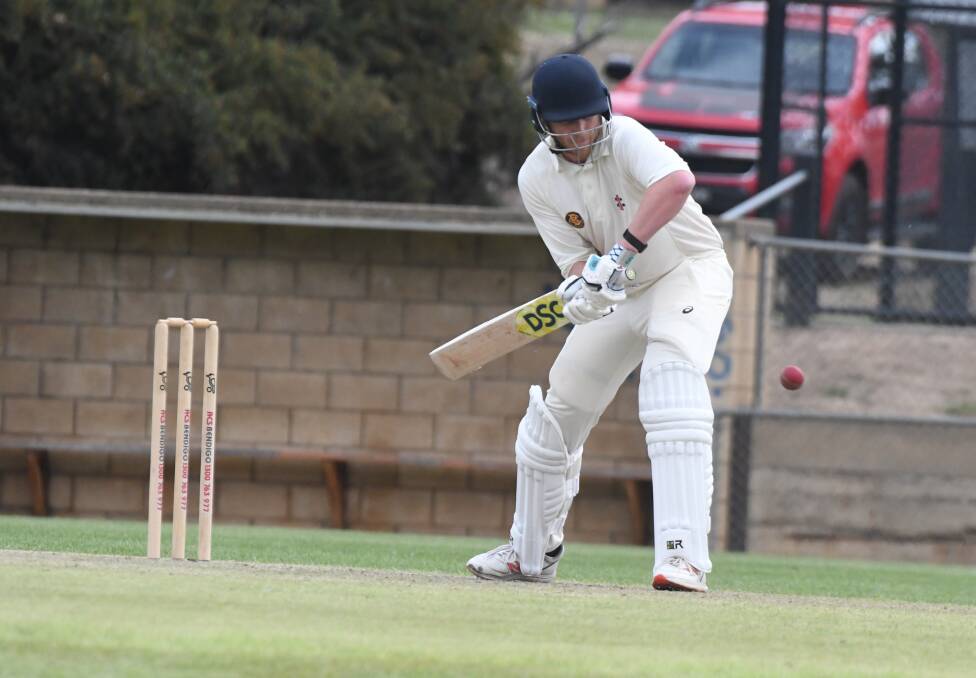 Dylan Johnstone made an unbeaten 44 for the Goers. Picture: ADAM BOURKE