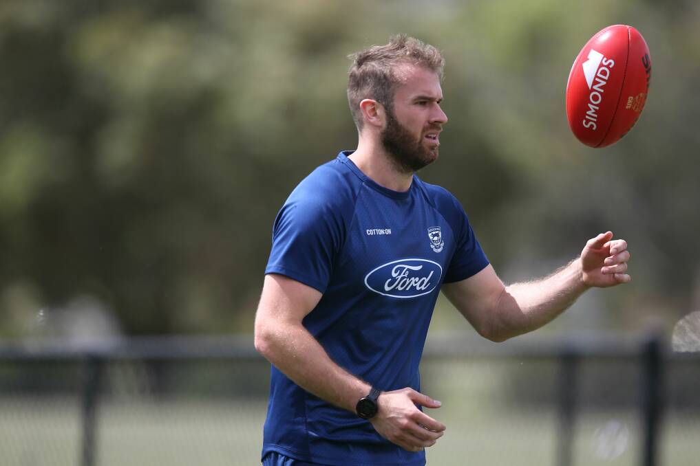 Stewart Crameri will play his first game for Geelong on Friday night.