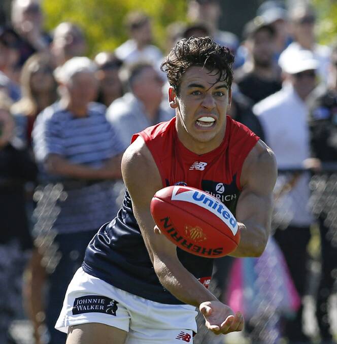 Marty Hore will make his AFL debut with Melbourne on Saturday.