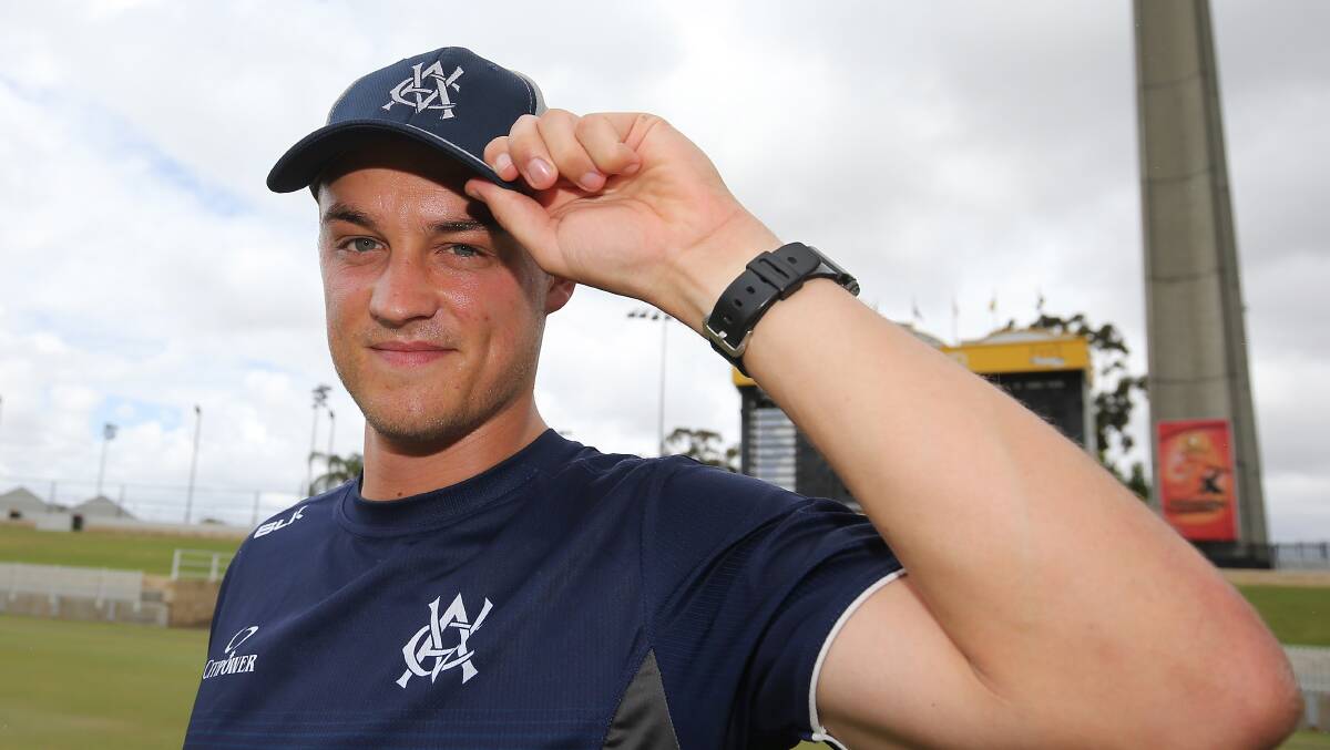 IF THE CAP FITS: Xavier Crone looked right at home in Victorian colours at the WACA this week. Picture: GETTY IMAGES