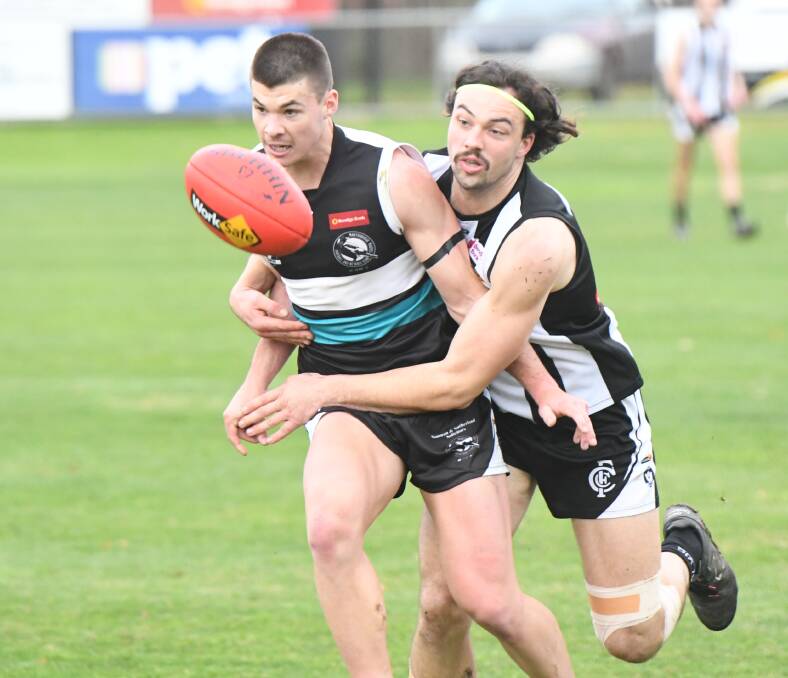 YOUNG GUN: Liam Latch has had a consistent season for the Maryborough Magpies. Picture: ANTHONY PINDA