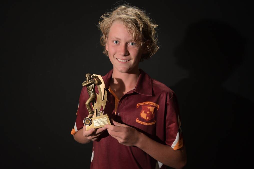 Under-14B bowling average winner - Robert Douglas (Maiden Gully).
