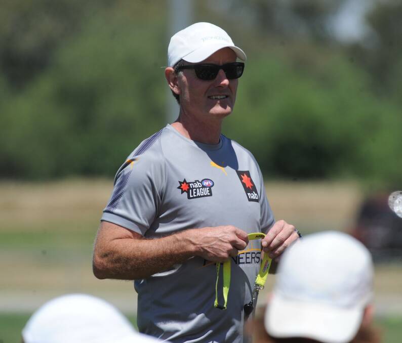 Damian Truslove at Pioneers' training this pre-season. Picture: ADAM BOURKE