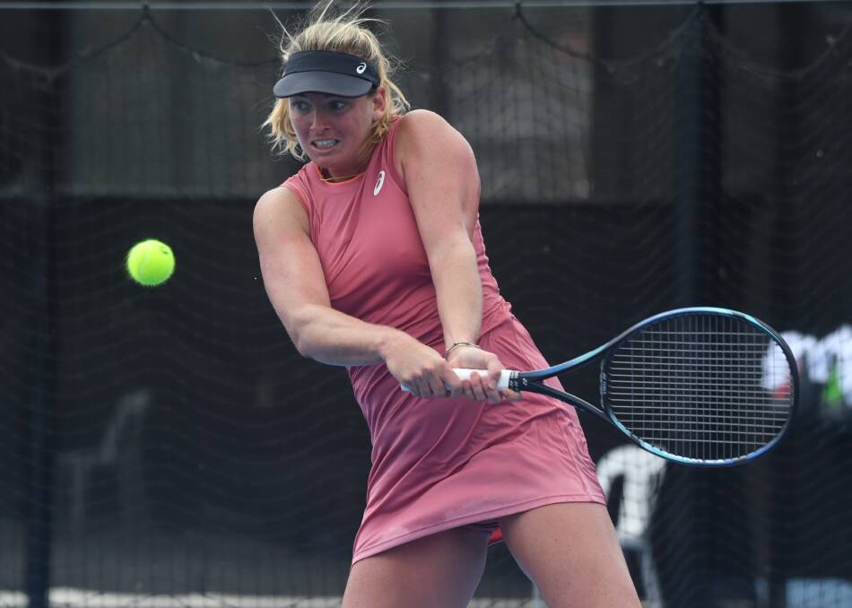 OMINOUS SIGNS: Coco Vandeweghe is getting better each day at the Bendigo International. Pictures: ADAM BOURKE