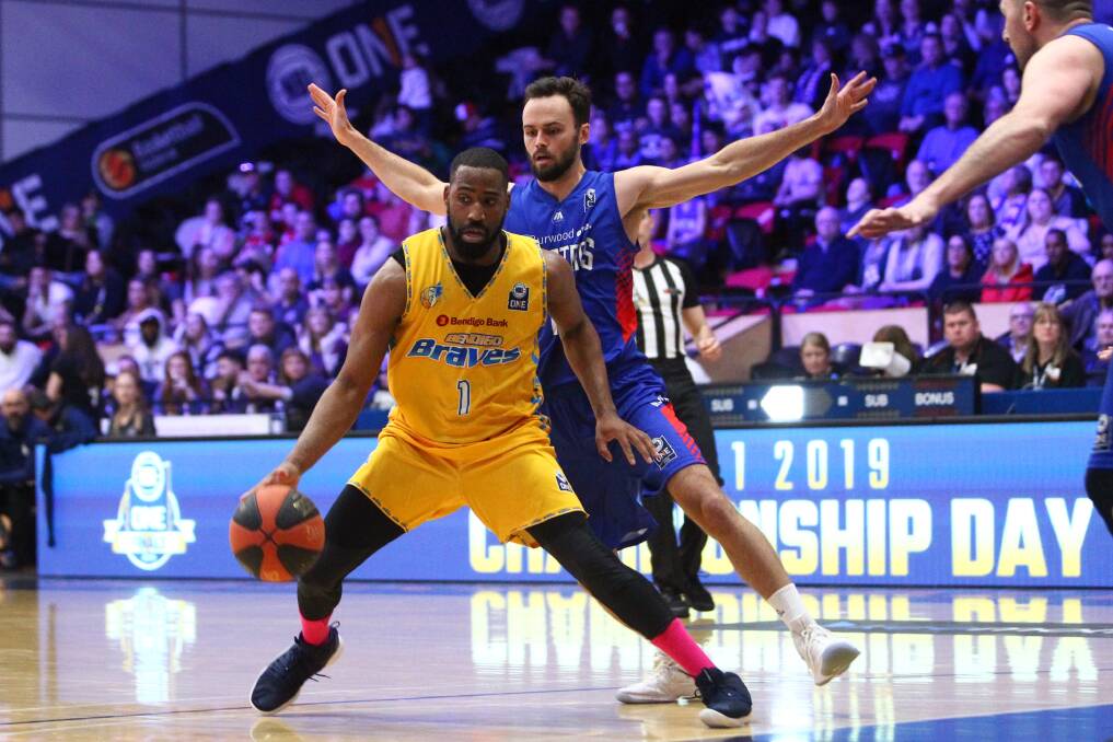 Deonte Burton was one of the Braves' best players in Saturday night's grand final. Picture: NBL1