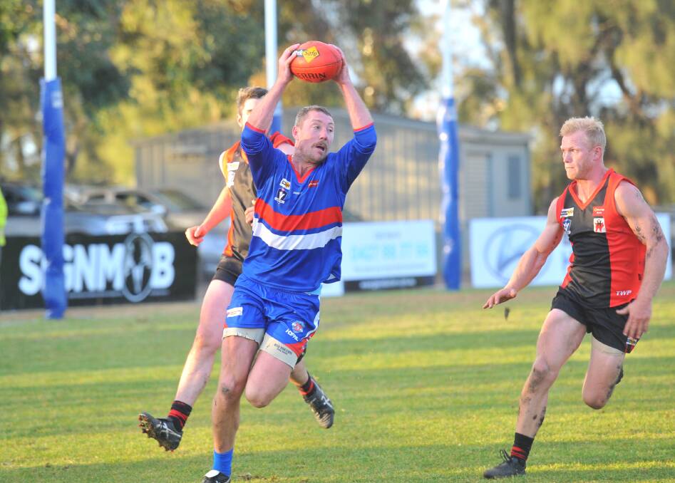 North Bendigo full-forward Sam Barnes is sidelined because of a hamstring injury. Picture: ADAM BOURKE