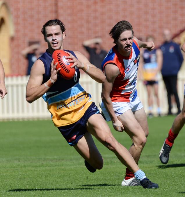 FLASHBACK: Echuca's Brodie Kemp in action for the Bendigo Pioneers against Gippsland in the NAB League in 2019. Picture: DARREN HOWE