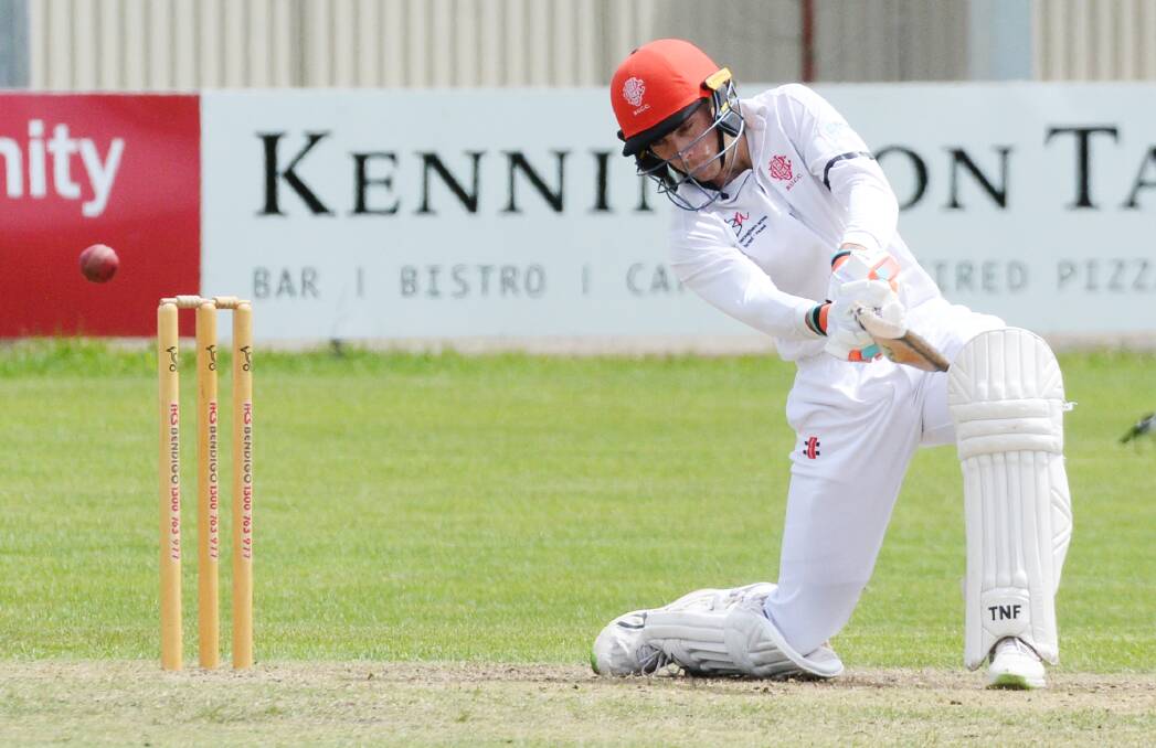 OPEN UP: Tom Starr, above, and Clayton Holmes have the task to give Bendigo United a better start with the bat this week. Picture: DARREN HOWE