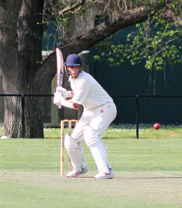 Xavier Crone on his way to 75 with the bat for Carlton. Picture: Carlton Cricket Club