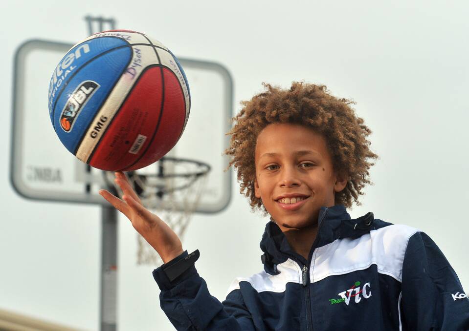 Dyson Daniels in 2014 after being selected in the Victorian under-12 basketball team.