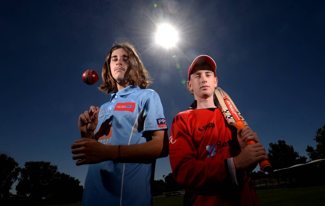 IN THE SPOTLIGHT: Jack Pysing and Xavier Austin will play for Victoria Country under-17s in a four-team tournament in Bendigo. Picture: DARREN HOWE