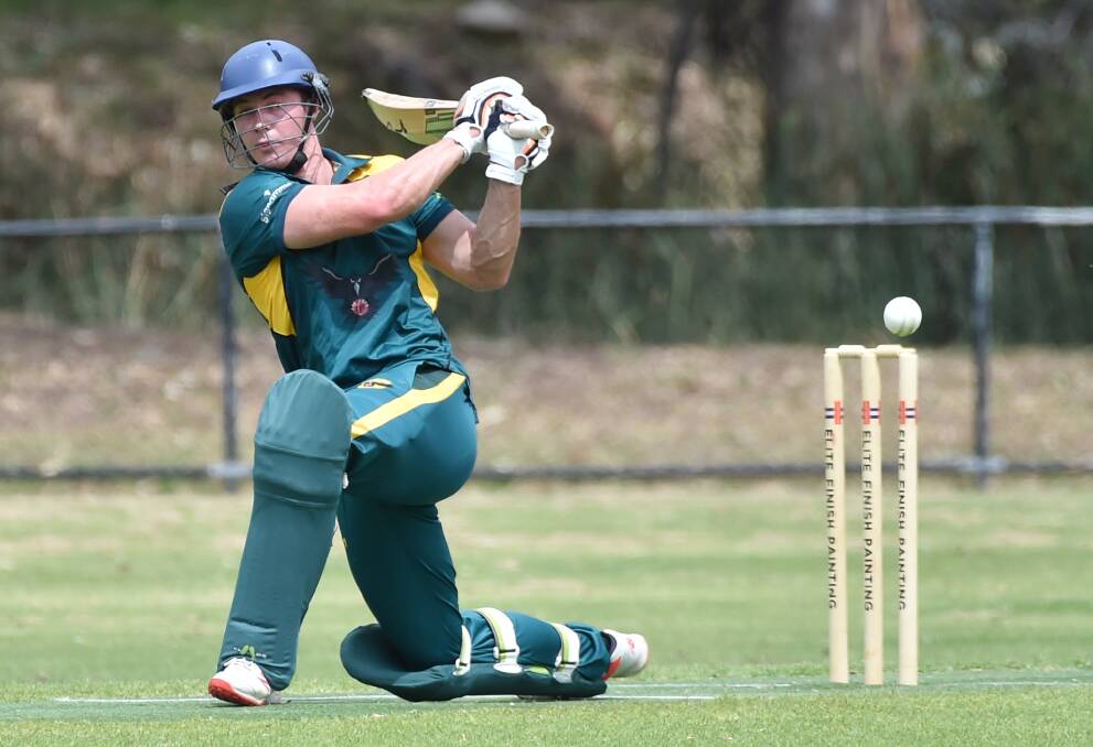 Jesse Marciano had a good day with the bat and ball for Spring Gully.