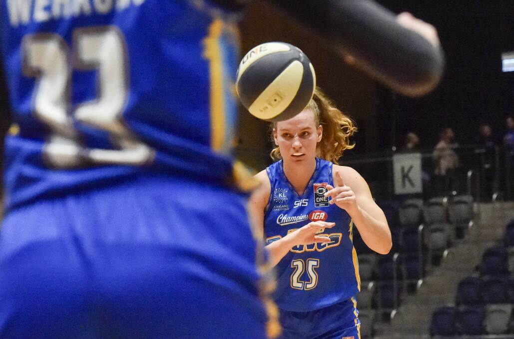 GREAT WEEKEND: Meg McKay led the Braves' women to a 2-0 record in Tasmania. Picture: DARREN HOWE