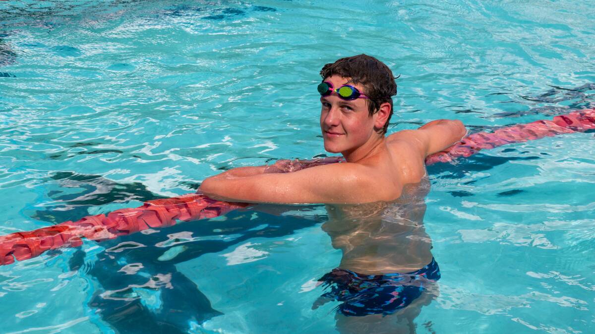 Bendigo East Swimming Club member Henry Allan has had a big summer in the pool. Picture by Enzo Tomasiello