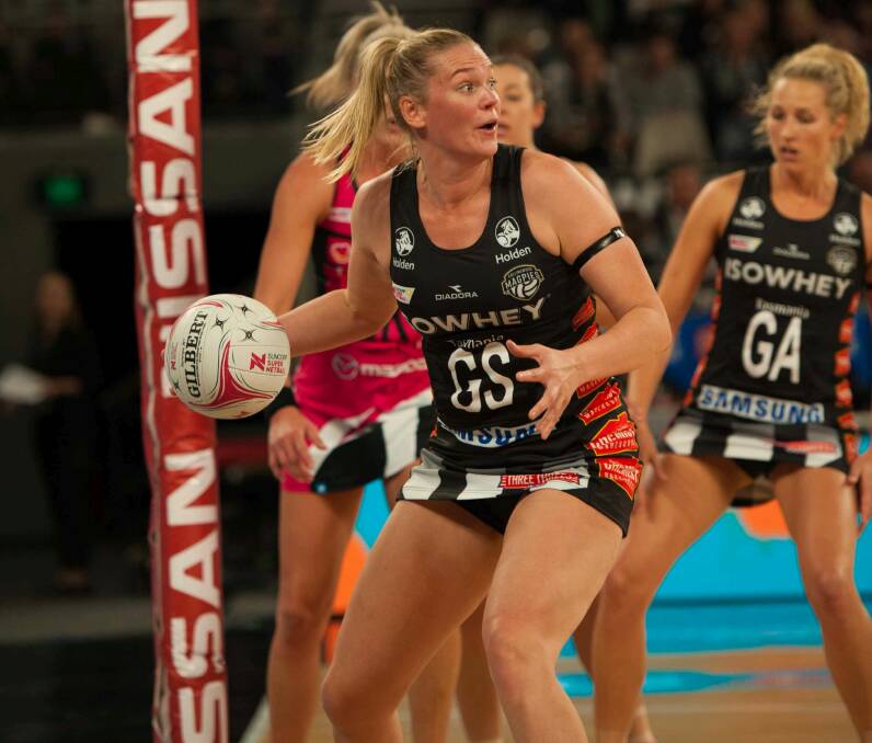 MOST VALUABLE PLAYER: Collingwood's Caitlin Thwaites tormented the Adelaide defence with a brilliant shooting performance in Saturday night's game in Melbourne. Picture: PATRICK THWAITES