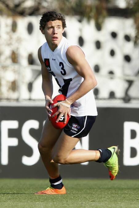 Jye Caldwell in action for Victoria Country at last year's under-18 carnival. 