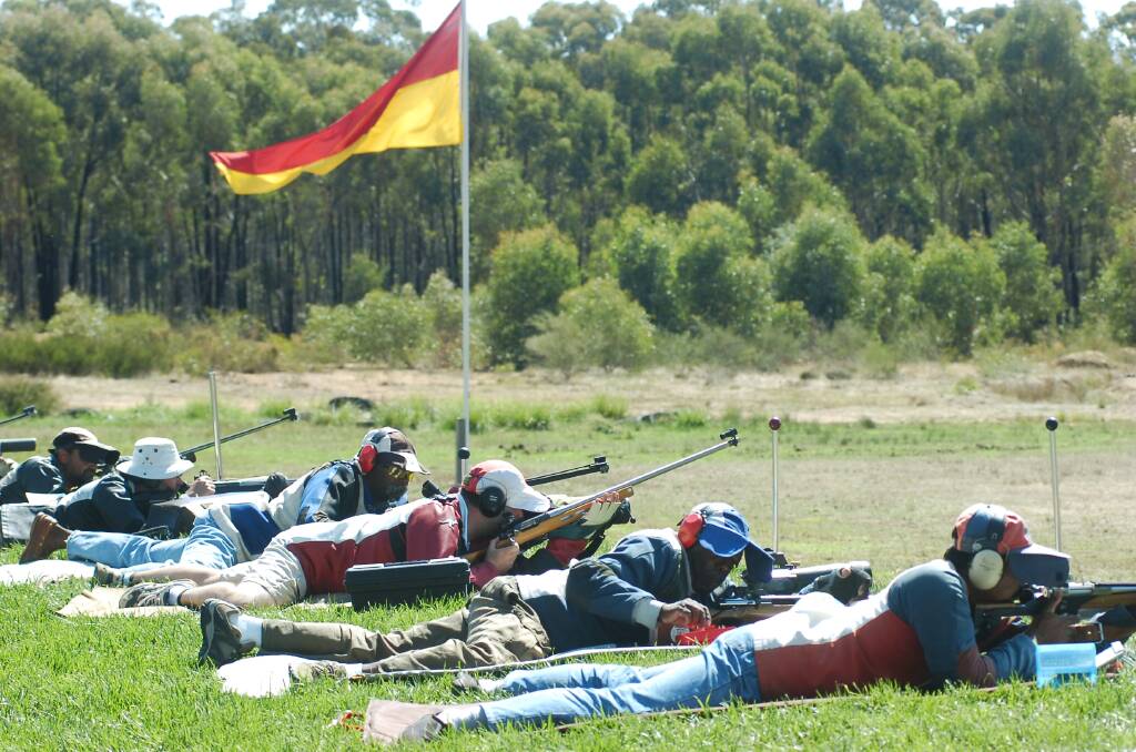The Wellsford Rifle Range during the 2006 Commonwealth Games.