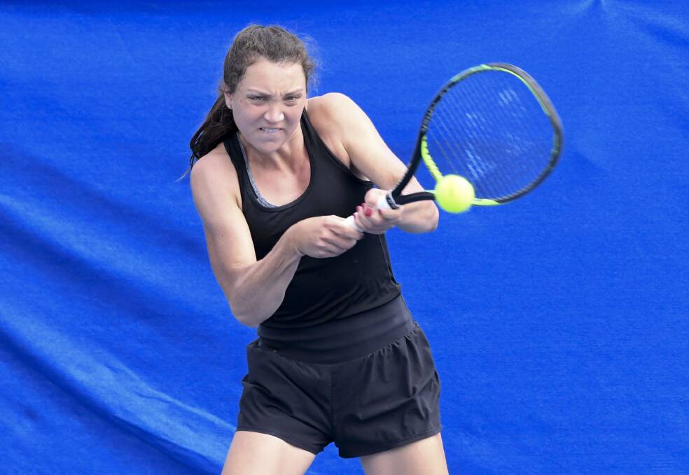 HARD TO BEAT: women's number one seed Patricia Maria Tig. Pictures: NONI HYETT