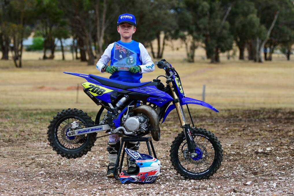 Motocross rider Nate Hargreaves enjoyed the experience of a lifetime at the weekend. Picture by Enzo Tomasiello