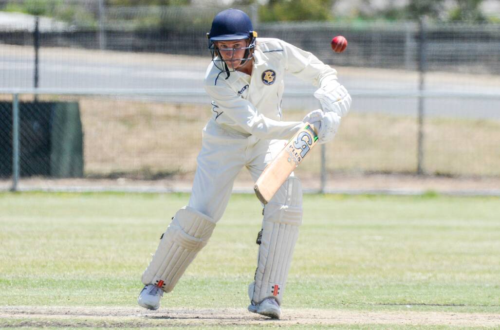 FILL YOUR BOOTS: Bendigo opener Bailey George will be licking his lips at the prospect of facing White Hills' depleted attack. Picture: DARREN HOWE