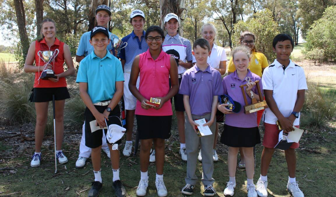 YOUNG GUNS: The winners from the weekend's junior events at Neangar Park Golf Club. Picture: CONTRIBUTED