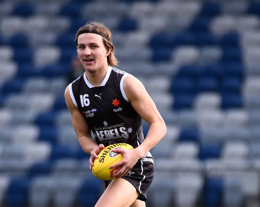 FORMER MAGPIE: Kai Lohmann in action for the GRV Rebels in the NAB League. Picture: BALLARAT COURIER