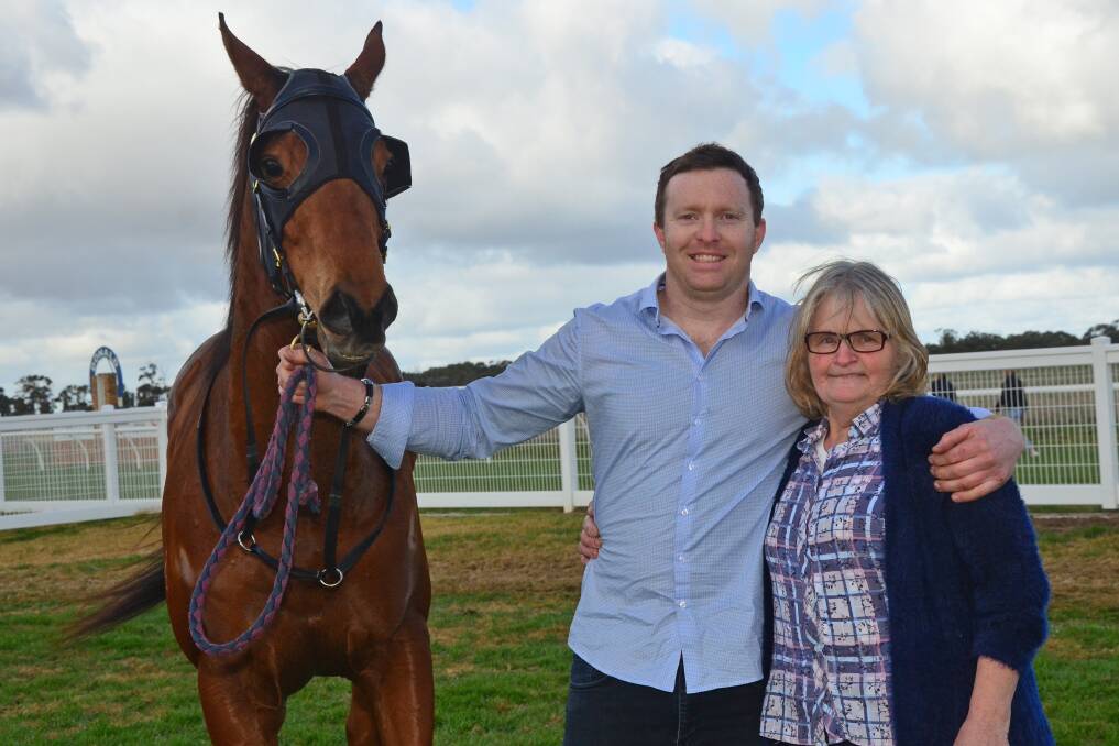 ELATED: Star Hills' strapper Aaron Dullard and part-owner Val Browell after the impressive win at Donald. Picture: GETTY IMAGES