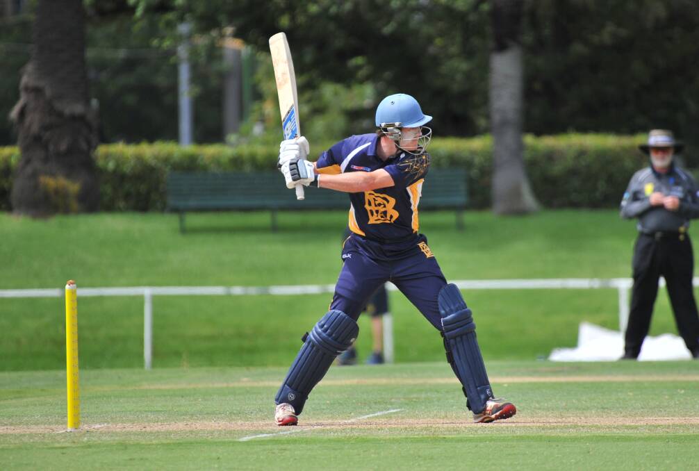 Jack Neylon during his fine innings for the BDCA. Picture: ADAM BOURKE