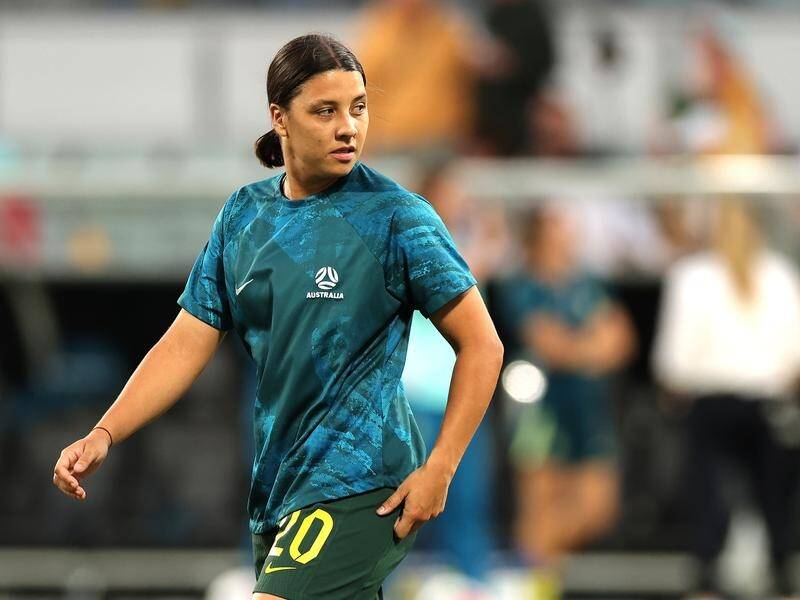 Matildas captain Sam Kerr is reported to have agreed to a contract extension at Chelsea. (Richard Wainwright/AAP PHOTOS)